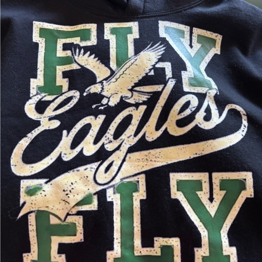 Antigua Black and Green Graphic Hoodie